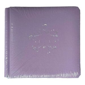 STARDUST Creative Memories 7x7 Album w/Pages NEW Purple Lilac Star Lavender